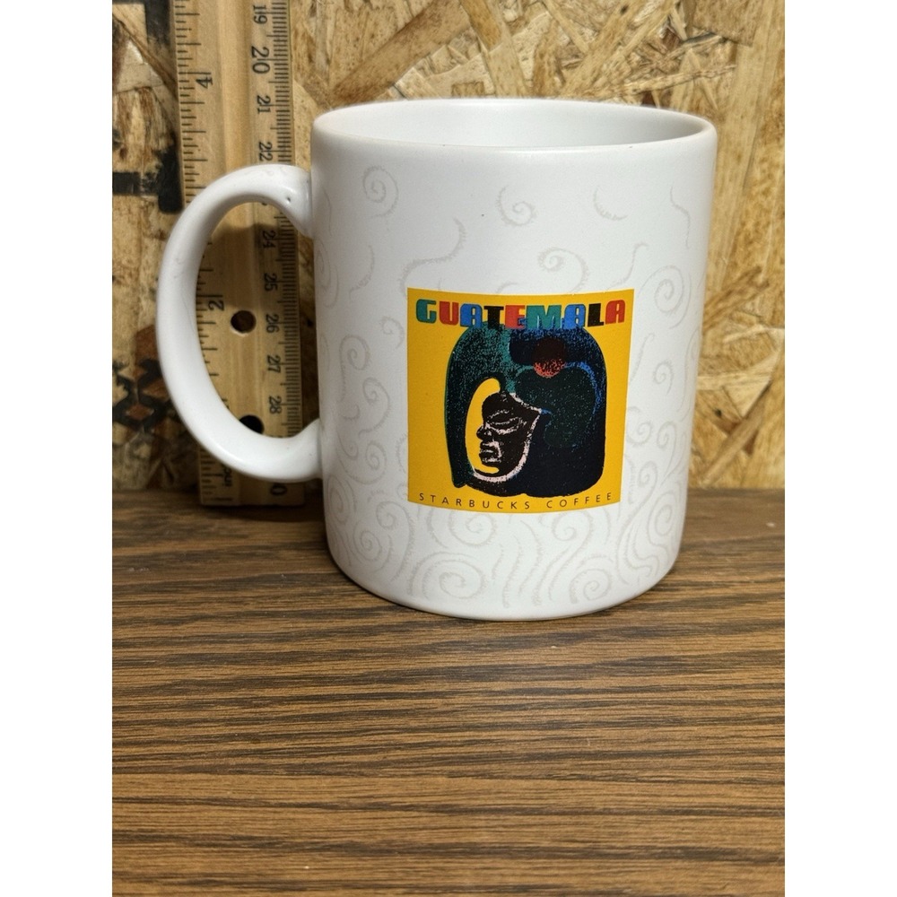 Vintage 1990s Starbucks Guatemala Steam Swirls Coffee Mug 12 oz Thailand